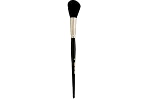 Silver Brush Limited 5618S-20 Silver Mop Black Round Paintbrush for Oil, Acrylic, Watercolor, Pastels, & Charcoal, Size 20, Short Handle