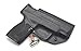 Rounded IWB Holster Fits: S&W Shield 45ACP Holster - RH - Black Kydex - Concealment Express - American Made