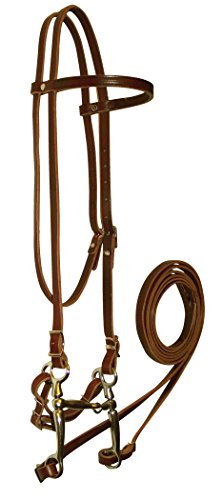 Hamilton Headstall Bridle Set, 5/8-Inch, Horse, Brown