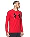 Under Armour Men's Stealth Wordmark Long Sleeve Tee, Red, Large