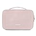 BAGSMART Travel Jewelry Storage Cases Jewelry Organizer Bag for Necklace, Earrings, Rings, Bracelet, Soft Pink
