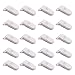 Oldhill 20-Pack Plastic Pacifier Clips for DIY Pacifier, Binky, Dummy, Bib, Toy Holder, Suspender Clips (White)