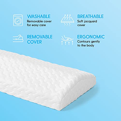 Milliard Lumbar Support Pillow for Bed with Gel Memory Foam Top Helps