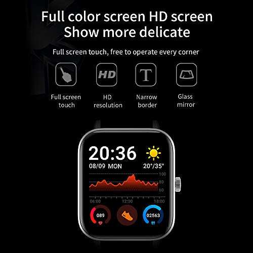 DALADA Smartwatch, 1,4 inch touchscreen-fitnesshorloge, fitnesstracker met hartslagmeter, smartwatch met stappenteller… - Image 3