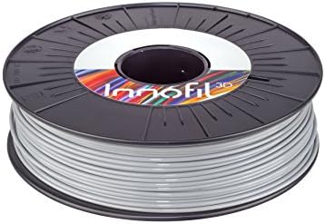 Innofil3D PLA 3D Printer Filament - Dimensional Accuracy +/- 0.05, 750g spool, Grey - Consistent Shape and Diameter, Strong Adhesion Between Layers, Vibrant Color, Reel Replacement Guarantee
