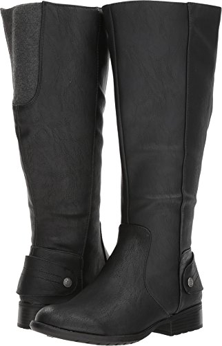 LifeStride Women's XANDYWC Equestrian Boot, Black wc, 7.5 M US
