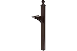 Gibraltar Mailboxes Landover Aluminum Venetian Bronze, Mailbox Post, LP000BZ0