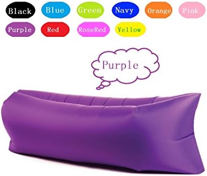 Air Lounger with bag, pockets &amp; anchor parachute material made with heavy duty 210D waterproof PARACHUTE material blow up couch / sofa Suitable for up to 2 person (400lbs)