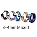 Imixlot 12Pairs Men's Women's Multi-model Taper Stainless Steel Huggie Hoop Earring