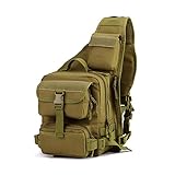 SUNVP Tactical Military Daypack Sling Chest Pack Bag Molle Laptop Backpack Large Shoulder Bag Crossbody Duty Gear For Hunting Camping Trekking