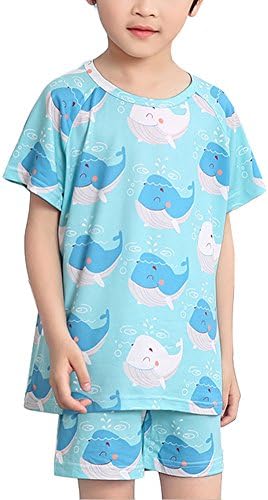 LLIOFUS Little Boys&Girls Stylish 2ps 100% Soft Cotton Cartoon Pajamas sets-003