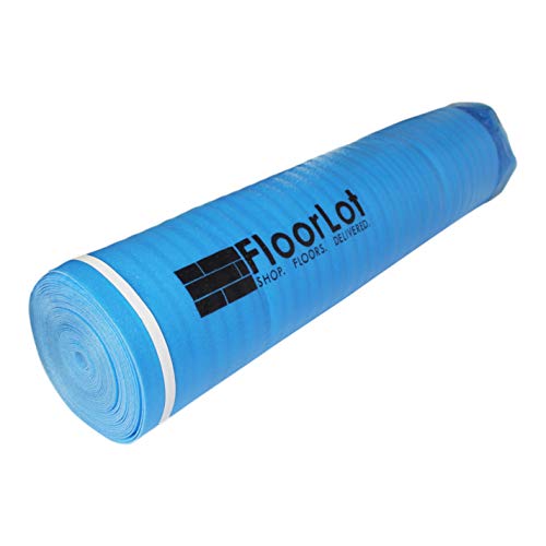 Floorlot Blue Flooring Underlayment with Moisture Barrier for Laminate