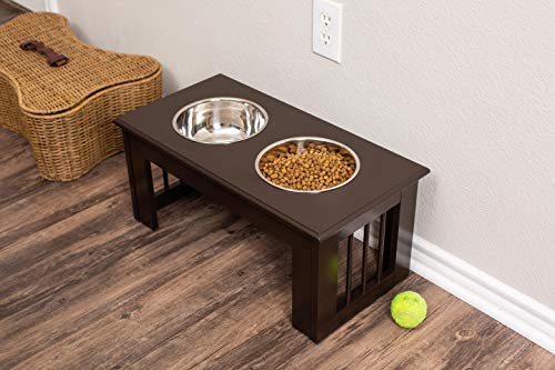 Internet S Best Traditional Elevated Pet Feeder 2 Medium Dog