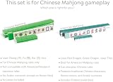 Yellow Mountain Imports Chinese Mahjong Set Emerald 148 Translucent Green Tiles view 8
