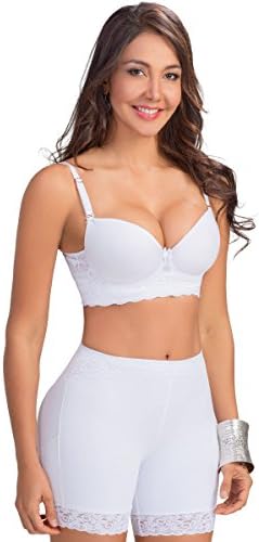 Lowla Fashion Shapewear CH328 Butt Lifting High Waist Thigh Slimmer Lifter Lift Levanta Cola Shorts White M