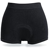 Incontinence Underwear Womens Active Brief (Black) with Super-Absorbent (14 Oz) White Bamboo Charcoal Pad. (Large)