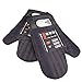 Star Wars Darth Vader Apron, Oven Mitts and Pot Holder Trivet Set - Cook, Grill and Bake on The Dark Side - One Size - 4 Piece Set
