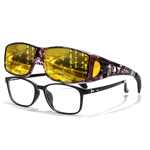 LVIOE Wrap Around Night-vision Glasses