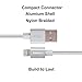 Lightning Cable, KOOWIEN 3Pack 3FT 6FT 10FT 3IN1 Tangle Free Nylon Braided 8 Pin USB Charging Cord Sync Cable for Apple iPhone 6/6s/6 plus/6s plus,iPhone7/7plus, iPad Air/Mini,iPod Nano/Touch (Silver)