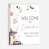 Personalized Pink A Little Boo Baby Shower Welcome