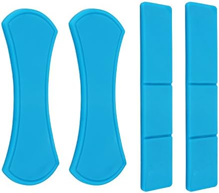 Sticky Gel Pads CAJISO Nano Rubber Anti-Slip Universal Gel Pads Cell Phone Car Sticker Holder for Various Applications Stick Anything Anywhere Reusable 4pcs Blue