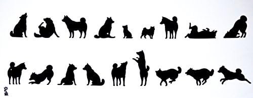 "Yurunami" Japanese Shiba Dogs Hand Towel