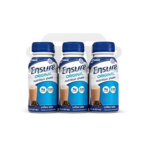Ensure Original Nutrition Shake, Coffee Latte, 8-Ounce Bottle, 6 Count (Pack of 4) image