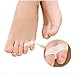 (Pack of 2 Pairs 4 PCS) Dr.Tu Silicone Gel Little Toe Valgus Corrector Separator Straightener Protector