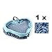 Tinksky Replacement Washable Coral Microfiber Cloth Pads Covers for H2O Mop X5 Vax X2 Bionaire Steam Mop,Pack of 3 (Blue)