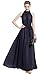 VSVO Women's Chiffon Halter Neck Wedding Party Bridesmaid Formal Dress (Navy)