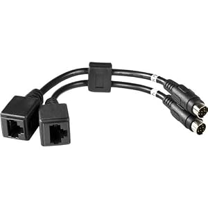 Image of Marshall Electronics 8-Pin RS-232 to RJ-45 Adapter Cable for CV620 Camera