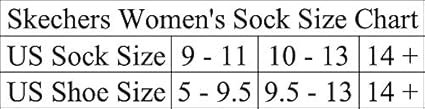 skechers sock size chart