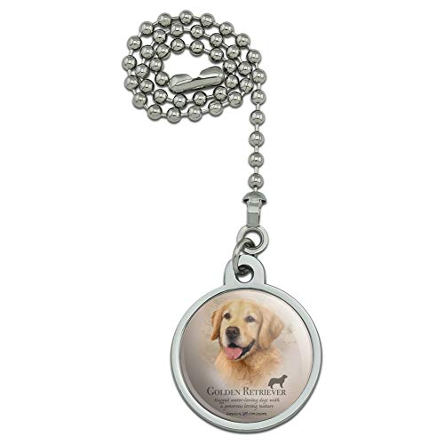 GRAPHICS & MORE Golden Retriever Dog Breed Ceiling Fan and Light Pull Chain