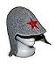 Russian Red Star Gray Wool Felt Helmet Style Hat for Sauna Banya Steamroom