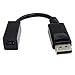 StarTech.com 6in DisplayPort to Mini DisplayPort Video Cable Adapter - M/F - DP Male to Mini DP Female - Black (DP2MDPMF6IN) primary