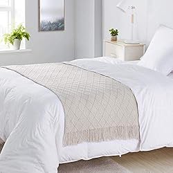 BOURINA Throw Blanket Textured Solid Soft Sofa