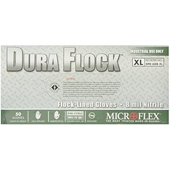 Amazon.com: Microflex DFK-608-XL Dura Flock X-Large Flock