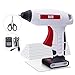 KeLDE USB Rechargeable Full Size Hot Glue Gun, 30Sec Quick Heat Up Cordless Hand Glue Gun With 20pcs 0.6x0.27” Glue Sticks Set, Fine Tip Nozzle