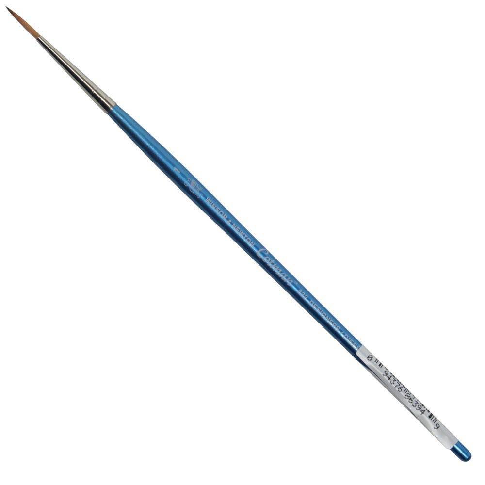 Winsor & Newton Brush, Wood, Transparent, No 1 -. 1.5 mm, round - Designers - brush, short handle — image 1