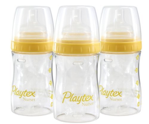 Playtex 4 Ounce Drop-In Nurser 3-Pack - Daffodil