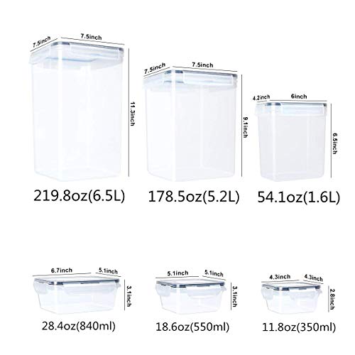 Airtight Food Storage Containers with Lids LARGEST Set of 48 Pc Cereal