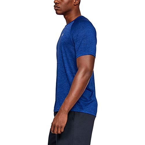 Under Armour mens Tech 2.0 Short Sleeve T-Shirt, Royal (402)/Mod Gray, Large