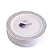 Party Bargains White Silver China Like Real Plastic Plate | Elegant Silver Lace Rim & Durable Lace Collection Disposable Plates Perfect for Wedding & Party Dinnerware - 10.25 Inch | Pack of 40