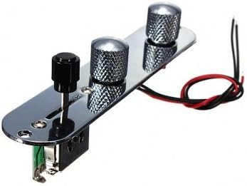 Chrome Tele Pre Wired Knob Pots Control Plate For Fender Tele Guitar