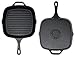 Backcountry Iron 10.5 Inch Square Grill Pan Medium Pre-Seasoned Cast Iron