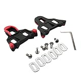 Zerich Bike Cleats, 6 Degree Float Self-locking Cycling Pedals Cleat Indoor Cycling & Road Bike Bicycle Cleat Set For Shimano SH-11 SPD-SL System Shoes #29571