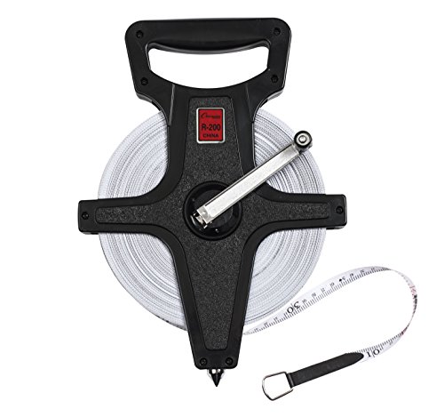 image for Champion Sports Open Reel Measure Tape, 200 ft, 60 Meters, with Metal 