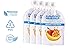 Silicone Baby Placemat Toddler Plates with Suction + 4 Resuable Food Storages - Portable Non Slip Mat for Kids (Blue)