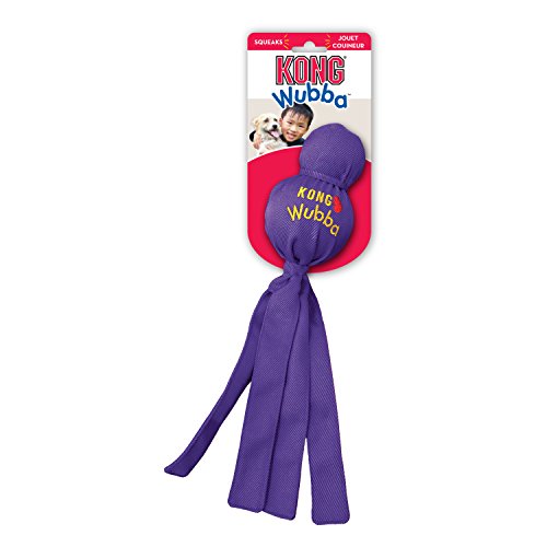 KONG - Wubba - Dog Tug of War and Fetch Toy - For Large Dogs (Assorted Colors)