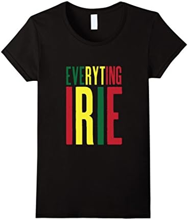 Womens Rasta T Shirt Gift for Rastafarian Reggae Fan Medium Black